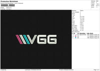 VGG Embroidery File 6 size