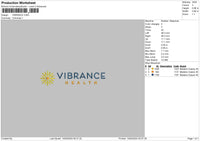 Vibrancetext Embroidery File 6 sizes