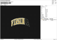 VIRGINIA Embroidery File 6 size