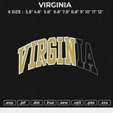 VIRGINIA Embroidery File 6 size