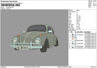 Car 0112a Embroidery File 6 sizes