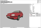 Red Car 2505 Embroidery File 6 sizes