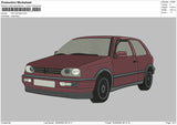 VW Golf Embroidery File 6 size