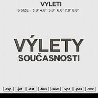 VYLETI Embroidery File 6 size