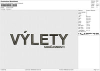 VYLETY Embroidery File 6 size