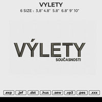 VYLETY Embroidery File 6 size