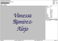 Texts 1605 Embroidery File 6 sizes