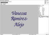 Texts 1605 Embroidery File 6 sizes