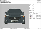 Car 0710 Embroidery File 6 sizes