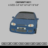 Car Navy 0811 Embroidery File 6 sizes