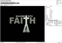 Faith Text Embroidery File 6 sizes