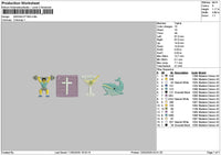Gymicon Embroidery File 6 sizes