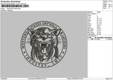 Tigercircle 02 Embroidery File 6 sizes