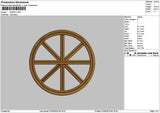Wheel 0705 Embroidery File 6 sizes