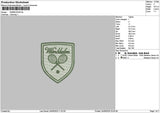 Wimbledontext Embroidery File 6 sizes