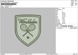 Wimbledontext Embroidery File 6 sizes