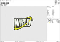 WRLD 060125 Embroidery File 6 size