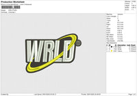WRLD 060125 Embroidery File 6 size