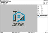 Wysactext Embroidery File 6 sizes