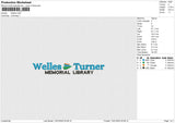 Welles Embroidery File 6 size