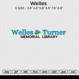 Welles Embroidery File 6 size