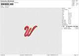W puff Embroidery File 6 size