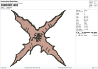 X-luffy Embroidery File 6 size