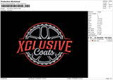 XCLUSIVE COATS Embroidery File 6 size