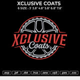XCLUSIVE COATS Embroidery File 6 size