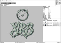 Xlrtext Embroidery File 6 sizes