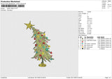 XMAS TREE Embroidery File 6 size