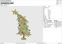 XMAS TREE Embroidery File 6 size