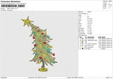 XMAS TREE Embroidery File 6 size