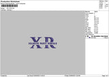 Xrtext Embroidery File 6 sizes