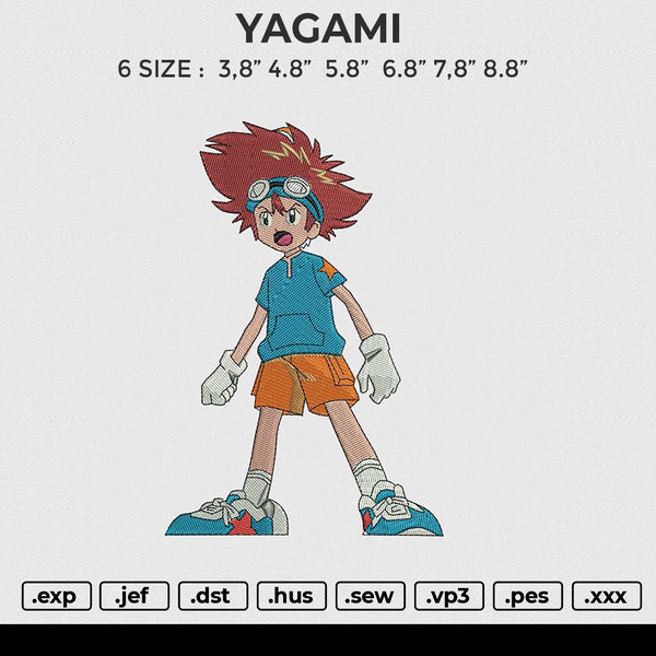 YAGAMI Embroidery File 6 size