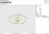 YELLOWSTONE Embroidery File 6 size