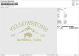 YELLOWSTONE Embroidery File 6 size