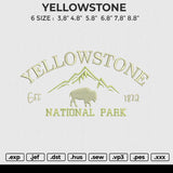 YELLOWSTONE Embroidery File 6 size