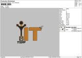 Yit Text Embroidery File 6 sizes