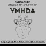 Ymhdoutline Embroidery File 6 sizes