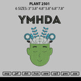 Plant 2105 Embroidery File 6 sizes