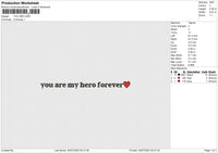 YOU ARE Embroidery File 6 size