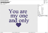 YOU ARE MY Embroidery File 6 size