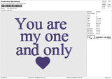 YOU ARE MY Embroidery File 6 size