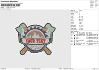 YOUR TEXT Embroidery File 6 size