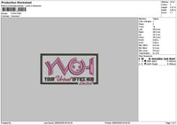 Yvohtext Embroidery File 6 sizes