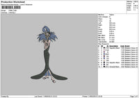 Yzma 01 Embroidery File 6 sizes