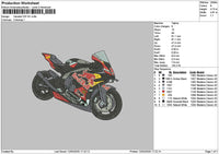 Motor 1203 Embroidery File 6 sizes