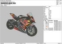 Motor 1203 Embroidery File 6 sizes