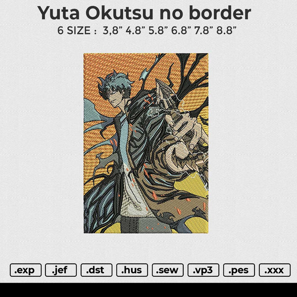 Yuta Okutsu Embroidery File 6 size
